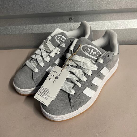 adidas Kids' Grey Three/Cloud White Y2K Classic Campus 00s Sneakers Shoes - 5